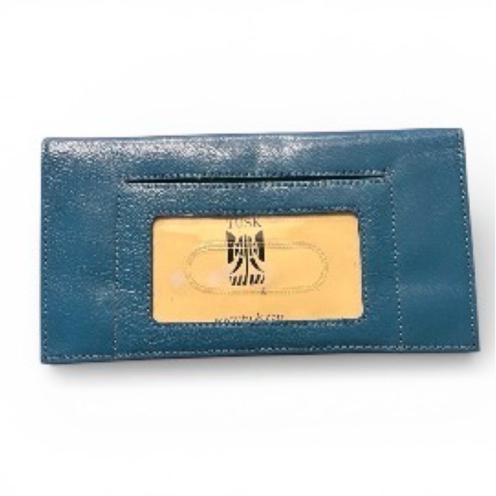 Tusk Blue Leather Wallet